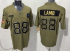 Dallas Cowboys #88 CeeDee Lamb Green 2025 Salute to Service Limited Jersey