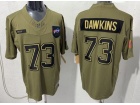 Buffalo Bills #73 Dion Dawkins Green 2025 Salute to Service Limited Jersey