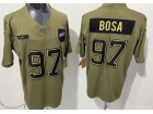 Buffalo Bills #97 Joey Bosa Green 2025 Salute to Service Limited Jersey