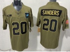 Detroit Lions #20 Barry Sanders Green 2025 Salute to Service Limited Jersey