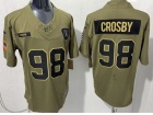 Las Vegas Raiders #98 Maxx Crosby Green 2025 Salute to Service Limited Jersey
