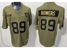 Las Vegas Raiders #89 Brock Bowers Green 2025 Salute to Service Limited Jersey