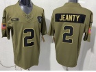 Las Vegas Raiders #2 Ashton Jeanty Green 2025 Salute to Service Limited Jersey