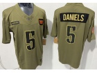 Washington Commanders #5 Jayden Daniels Green 2025 Salute to Service Limited Jersey