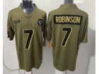Atlanta Falcons #7 Bijan Robinson Green 2025 Salute to Service Limited Jersey