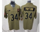 Chicago Bears #34 Walter Payton Green 2025 Salute to Service Limited Jersey