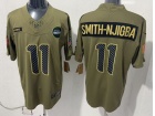 Seattle Seahawks #11 Jaxon Smith-Njigba Green 2025 Salute to Service Limited Jersey