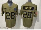 Indianapolis Colts #28 Jonathan Taylor Green 2025 Salute to Service Limited Jersey