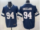 Dallas Cowboys #94 Marshawn Kneeland Navy Vapor Limited Jersey