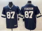 Dallas Cowboys #87 Jake Ferguson Navy Vapor Limited Jersey