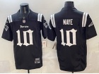 New England Patriots #10 Drake Maye Black Gothic Limited Jersey