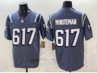 New England Patriots #617 Minuteman Navy Rivalry Limited Jersey 