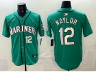 Seattle Mariners #12 Josh Naylor Green Players Limited Jersey 