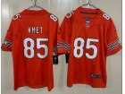 Chicago Bears #85 Cole Kmet Orange Vapor Limited Jersey
