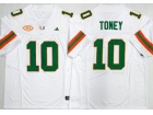 Miami Hurricanes #10 Malachi Toney White F.U.S.E Limited Jersey
