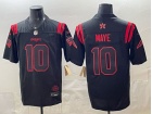 New England Patriots x Stranger Things #10 Drake Maye 2026 Black F.U.S.E Limited Jersey