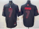 Atlanta Falcons x Stranger Things #7 Bijan Robinson 2026 Black F.U.S.E Limited Jersey