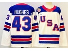 Team USA #43 Quinn Hughes White 2026 Winter Olympics Jersey