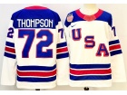 Team USA #72 Tage Thompson White 2026 Winter Olympics Jersey