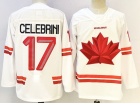 Team Canada #17 Macklin Celebrini White 2026 Winter Olympics Jersey