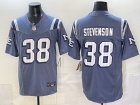 New England Patriots #38 Rhamondre Stevenson Blue Rivalry Limited Jersey