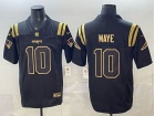 New England Patriots #10 Drake Maye Black Golden 3rd Limited Jersey