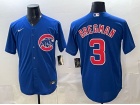 Chicago Cubs #3 Alex Bregman Blue Limited Jersey