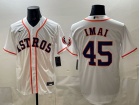Houston Astros #45 Tatsuya Imai White Jersey