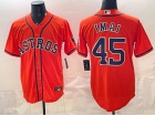 Houston Astros #45 Tatsuya Imai Orange Jersey