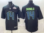 Seattle Seahawks #14 Sam Darnold Black Super Bowl Limited Jersey