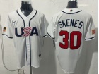 Team USA #30 Paul Skenes White 2026 World Baseball Classic Jersey