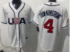 Team USA #4 Pete Crow-Armstrong White 2026 World Baseball Classic Jersey