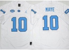 North Carolina #10 Drake Maye White Limited Jersey