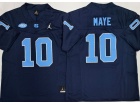 North Carolina #10 Drake Maye Navy Limited Jersey  
