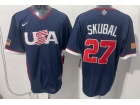 Team USA #27 Tarik Skubal Navy 2026 World Baseball Classic Jersey