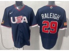 Team USA #29 Cal Raleigh Navy 2026 World Baseball Classic Jersey