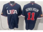 Team USA #11 Gunnar Henderson Navy 2026 World Baseball Classic Jersey