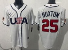 Team USA #25 Byron Buxton White 2026 World Baseball Classic Jersey