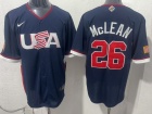 Team USA #26 Nolan McLean Navy 2026 World Baseball Classic Jersey