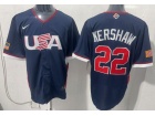 Team USA #22 Clayton Kershaw Navy 2026 World Baseball Classic Jersey