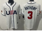 Team USA #3 Roman Anthony White 2026 World Baseball Classic Jersey