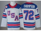 Team USA #72 Tage Thompson White 2026 Winter Olympic Jersey