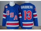 Team USA #13 Johnny Gaudreau Blue 2026 Winter Olympic Jersey