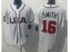 Team USA #16 Will Smith White 2026 World Baseball Classic Jersey