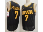 Iowa Hawkeyes #7 Alvaro Folgueiras Black Jersey
