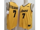 Iowa Hawkeyes #7 Alvaro Folgueiras Yellow Jersey