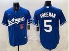 Los Angeles Dodgers #5 Freddie Freeman 2026 Blue Jersey