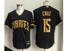 Pittsburgh Pirates #15 Oneil Cruz Black 2026 City Connect Jersey