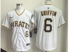 Pittsburgh Pirates #6 Konnor Griffin White Jersey