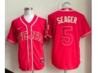 Texas Rangers #5 Corey Seager Red 2026 City Connect Jersey